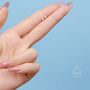 Tiny 4mm Bar Screw Back Earrings In Sterling Silver, thumbnail 5 of 10