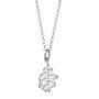 Oak Leaf Charm Necklace, Sterling Silver, thumbnail 8 of 8
