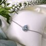 Blue Topaz 925 Sterling Silver Pear Drop Bracelet, thumbnail 4 of 5