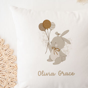 Boho Bunny Nursery Cushion, 2 of 2