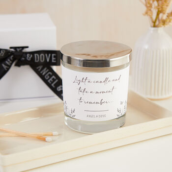 'Light A Candle And Take A Moment' Sympathy Gift, 2 of 4