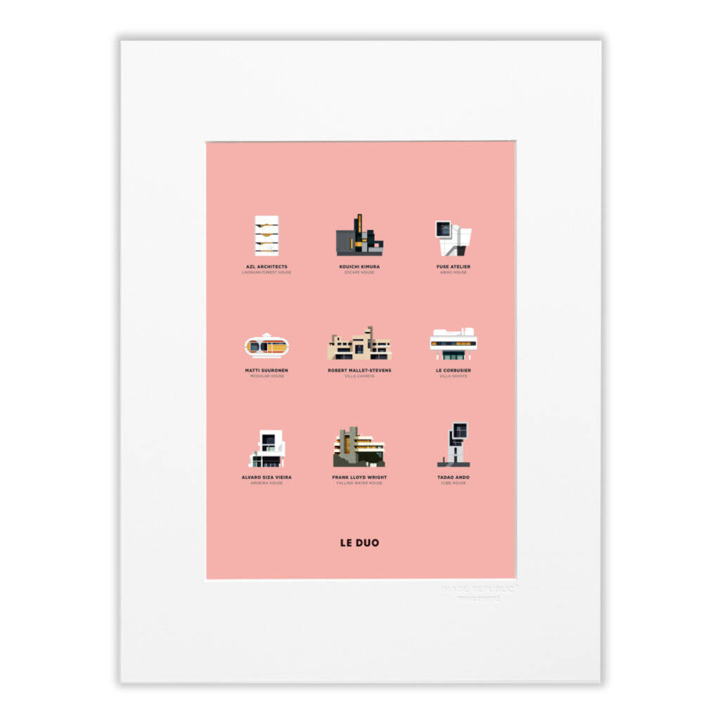 Le Duo Architecture Greetings Card