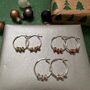 Hoop Earrings With Three Knots, thumbnail 1 of 5