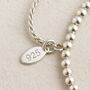 Sterling Silver Drawstring Bead Bracelet, thumbnail 5 of 7