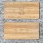 Personalised Child's Stool Rectangle Wooden Christening Engraved Design, thumbnail 5 of 6