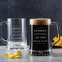 Personalised Pint Glass Beer Tankard For Him, thumbnail 11 of 12