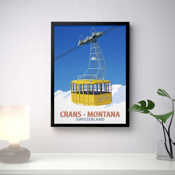 Crans Montana Ski Resort Poster, 3 of 6