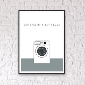 Spin Me Right Round Laundry Print, 2 of 2