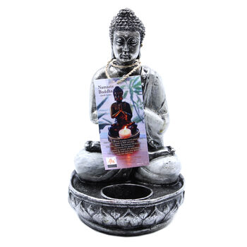 Buddha Candle Holder White Medium, 7 of 7