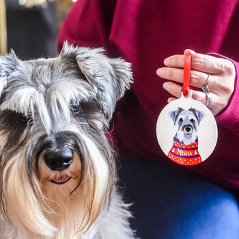 Christmas Jumper Dog Hanging Decoration Personalised, 12 of 12