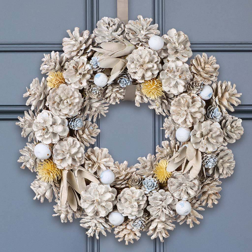 Personalised Hand Crafted Spring Door Wreath By Dibor ...