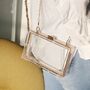 Custom Clear Acrylic Clutch Bag With Chain, thumbnail 3 of 6