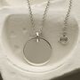 Engravable Sterling Silver Large Tag Necklace, thumbnail 5 of 9
