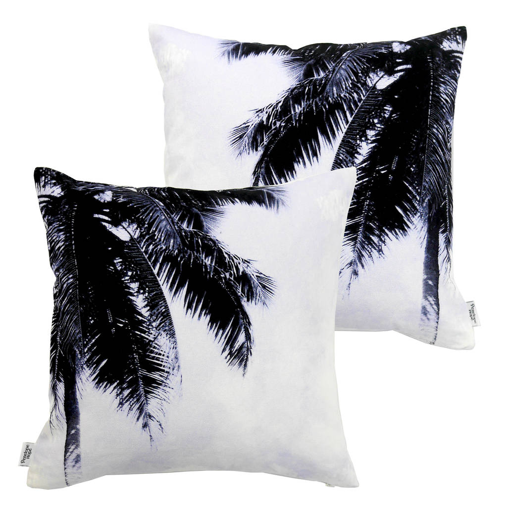 Tropical Palm Tree Cushions By Penelope Hope
