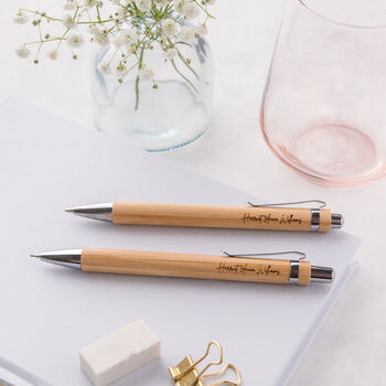 Personalised Engraved Wooden Congratulations Pen, 2 of 4
