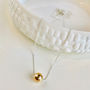 Sterling Silver Chain With A Single 9ct Solid Gold Bead, thumbnail 2 of 5