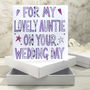 Personalised Auntie/ Uncle Wedding Book Card, thumbnail 1 of 8