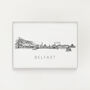 Belfast Ireland Skyline Art Print, thumbnail 3 of 5