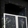 A3 Pressed Flower Art – Nightfall Botanical Arrangement In Sand Frame, thumbnail 5 of 7