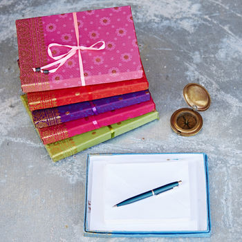 Fair Trade Handmade Sari Letter Writing Set, 2 of 9