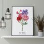 Personalised Birth Flower Family Print, thumbnail 5 of 12