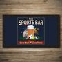 Personalised Bar Runner And Coasters Sports Bar, thumbnail 2 of 8