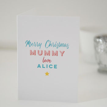 Personalised Christmas Card For Mummy, 4 of 4