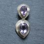 Multi Gemstone Crystal Pendant Set In Sterling Silver, thumbnail 4 of 12
