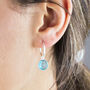 Semi Precious Birthstone Hoop Earrings, thumbnail 6 of 10