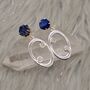 Lapis Lazuli, Moonstone Silver Earrings, thumbnail 3 of 9