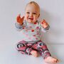 Organic Pink Stripe Baby And Child Long Sleeved Top, thumbnail 2 of 3