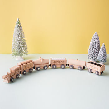 Personalised Wooden Train Set, 6 of 6