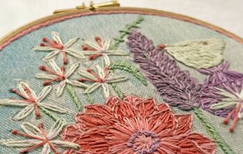 Lavender Floral Needlework Kit, 4 of 9