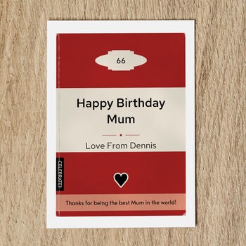 Personalised Birthday Card For Her Paperback Book Cover, 7 of 7