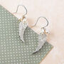 Angel Wing Sterling Silver Drop Earrings With Pearls, thumbnail 1 of 7