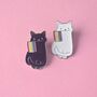 Pride Cats Lgbtq+ Black Cat Enamel Pin Badge, thumbnail 1 of 5