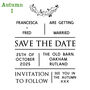 Save The Date Rubber Stamp | Personalised Save The Date, thumbnail 6 of 10
