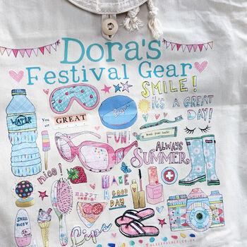 Personalised Festival Backpack, 11 of 12