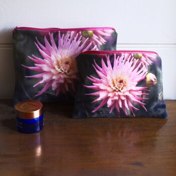 Dahlia Velvet Makeup And Travel Pouch | Great Gift For Mum, 5 of 11
