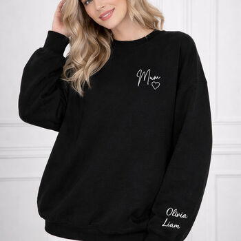 Personalised Mothers Day Gift Mum Sweatshirt, 2 of 2