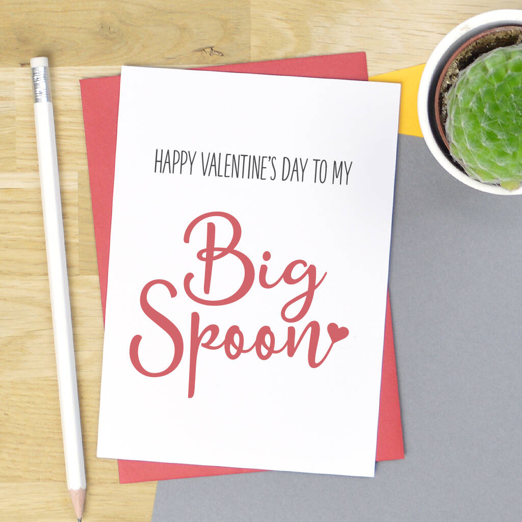 Big Spoon Valentine's Day Card By Pink and Turquoise
