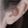 Mother And Daughter Sterling Silver Linked Star Earrings, thumbnail 4 of 7
