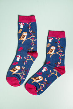 Owl Bamboo Socks, 3 of 4