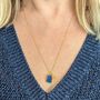 The Duo Lapis Lazuli Necklace, 18ct Gold Plated, thumbnail 5 of 12