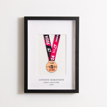 Personalised Marathon Medal Display Frame, 3 of 8