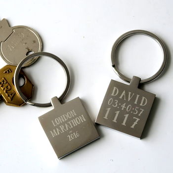 Personalised Marathon Runner's Keyring, 2 of 3