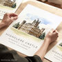 Highclere Castle Downton Abbey Travel Print, thumbnail 1 of 7