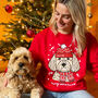 Personalised Merry Woofmas Dog Lover Christmas Jumper, thumbnail 3 of 12