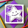 Star Personalised Thank You Card, thumbnail 2 of 4