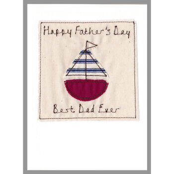 Personalised Sailing Boat Father's Day Card, 6 of 12